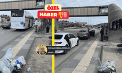 Ankara Gölbaşı ilçesinde kazaya davetiye çıkaran EGO durağı