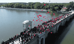Edirne Valiliği'nden Meriç Köprüsü'nde anlamlı buluşma