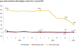 TÜİK: 2025 ilk çeyrekte ücretler yüzde 44,7 arttı, istihdam sınırlı yükseldi