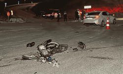 İzmit’te otomobil ile motosiklet çarpıştı