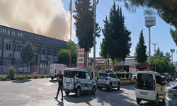 Gaziantep'te halı fabrikasında yangın çıktı