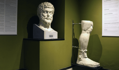 Burdur'da Roma İmparatoru Marcus Aurelius'un bronz heykeli heyecanı