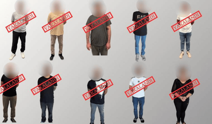 Kırmızı bültenle aranan 10 suçlu Türkiye’ye getirildi