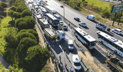 TEM Otoyolu'nda zincirleme trafik kazası