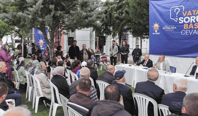 Murat Ercan, Akşemsettin Mahallesi sakinleriyle buluştu