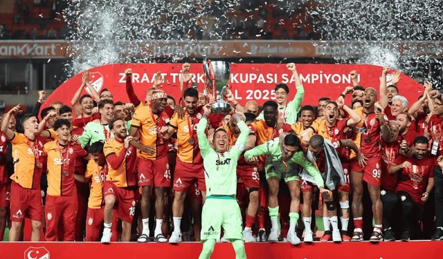 Galatasaray Türkiye Kupası'nı 19. kez kazandı! 5. yıldıza 1 puan kaldı