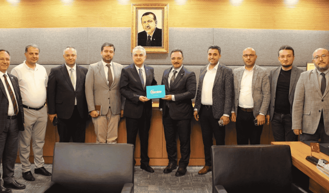 TİMBİR heyetinden TBMM KİT Komisyonu Başkanı Mustafa Savaş’a ziyaret