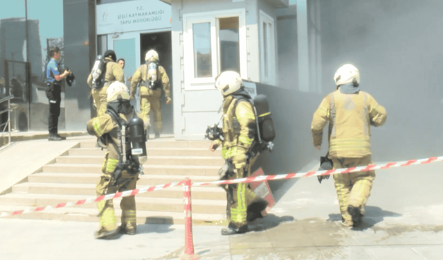 Şişli Belediyesi binasında korkutan anlar!
