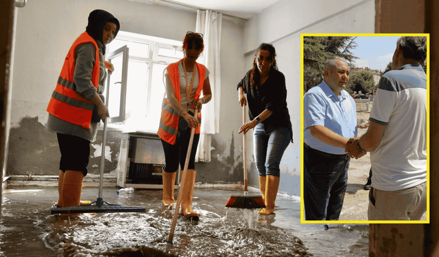 Keçiören Belediyesi selin yaralarını sarıyor