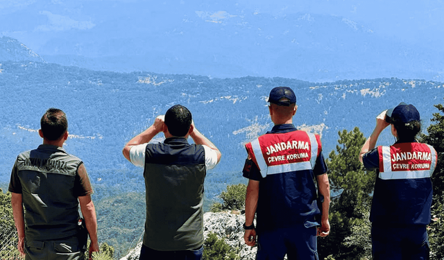Muğla'da orman yangınlarına karşı jandarma ve orman ekipleri alarmda