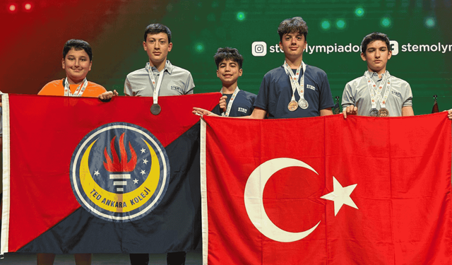 TED Ankara Koleji öğrencileri STEM olimpiyatlarından 30 madalya ile döndü
