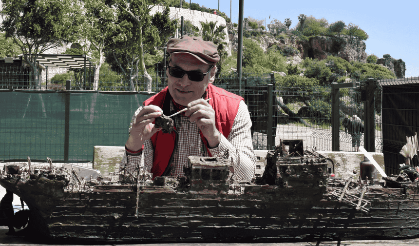 Antalya'da 1941'de batan 'Saint Didier' gemisinin maketi yapıldı