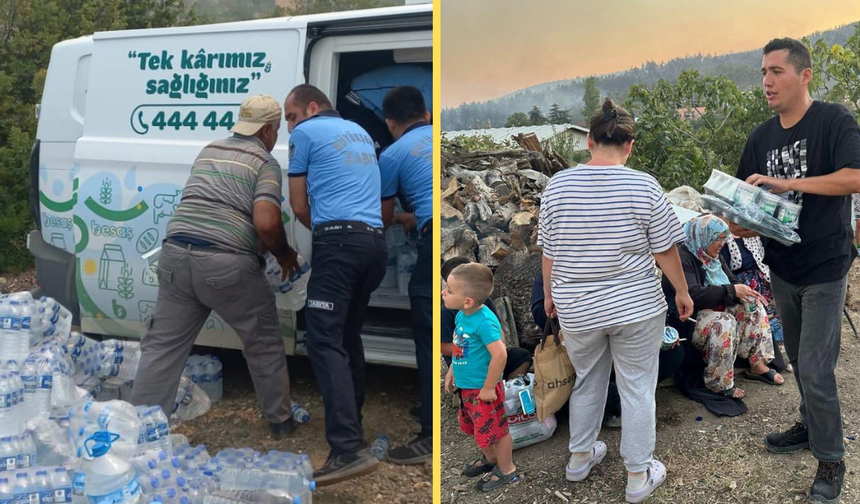 Bursa'da yangın sonrası yardım seferberliği!
