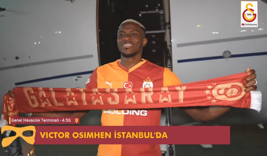 Victor Osimhen Galatasaray'a kavuştu: İstanbul'da!